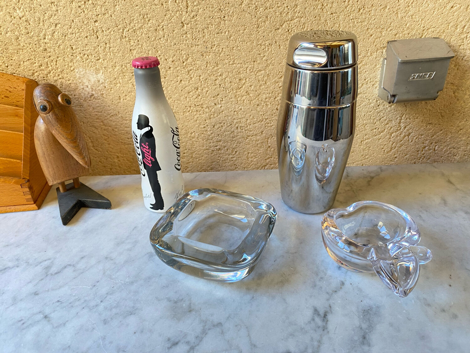 Cendrier cristal de vannes vintage France années 60