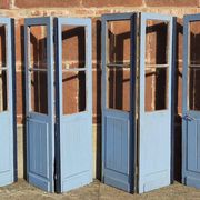 Portes doubles, deux battants, bois massif (Lot de 4)