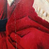 oil on wood, portrait of Marguerite VAN EYCK, copy by Henri BOURINET 1982