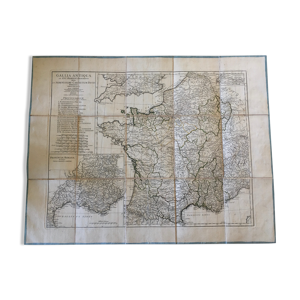 Carte ancienne Gallia Antiqua,