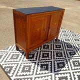 Art Deco sideboard, light oak and black