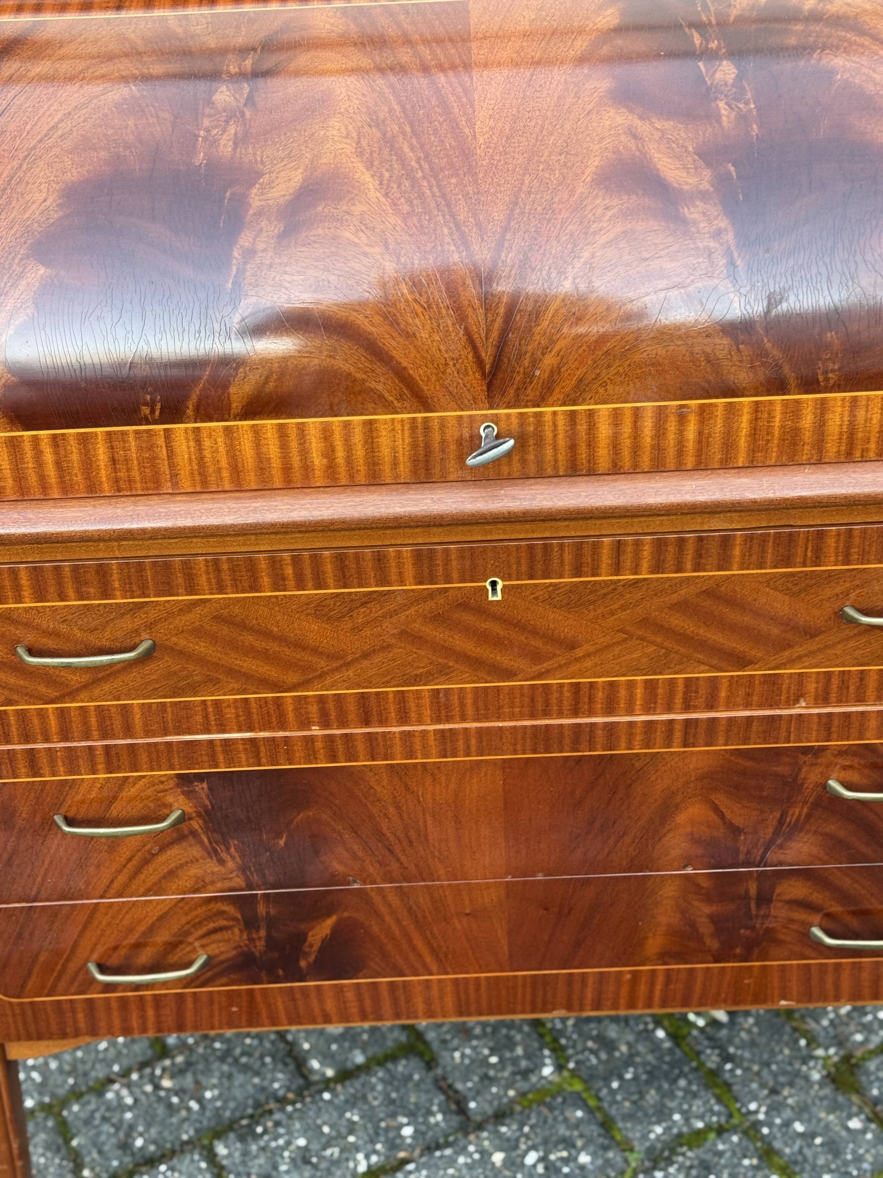 Bureau à cylindre en teck par Egan Ostergaard