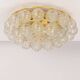 Spectacular Sputnik Flush Mount Glass Snow Balls by Doria, Germany, 1970s