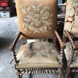 Louis XIII style armchairs