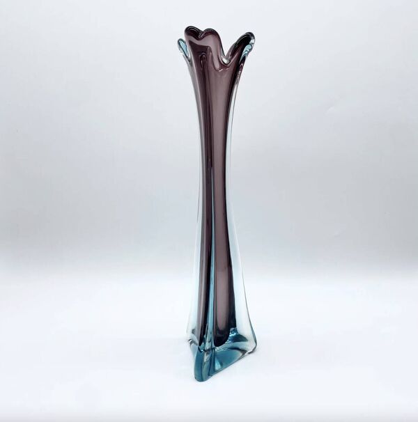 Vase aubergine XXL / « Sommerso » — Italie, 1960/70s