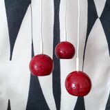 Vintage hanging lamp/cascade lamp in enamel, retro lamp, 70's