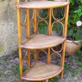 Rattan shelf
