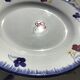 3 Flat plates Digoin Mary Lou blue rim