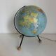 Vintage globe 1962 terrestrial world map glass tripod Taride - 32 cm