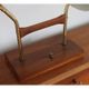 Vintage desk lamp double casserole in metal and brass, 1960