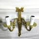 Pair of sconces Bronze 2 lights Louis XVI style
