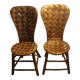2 chaises palmier seventies