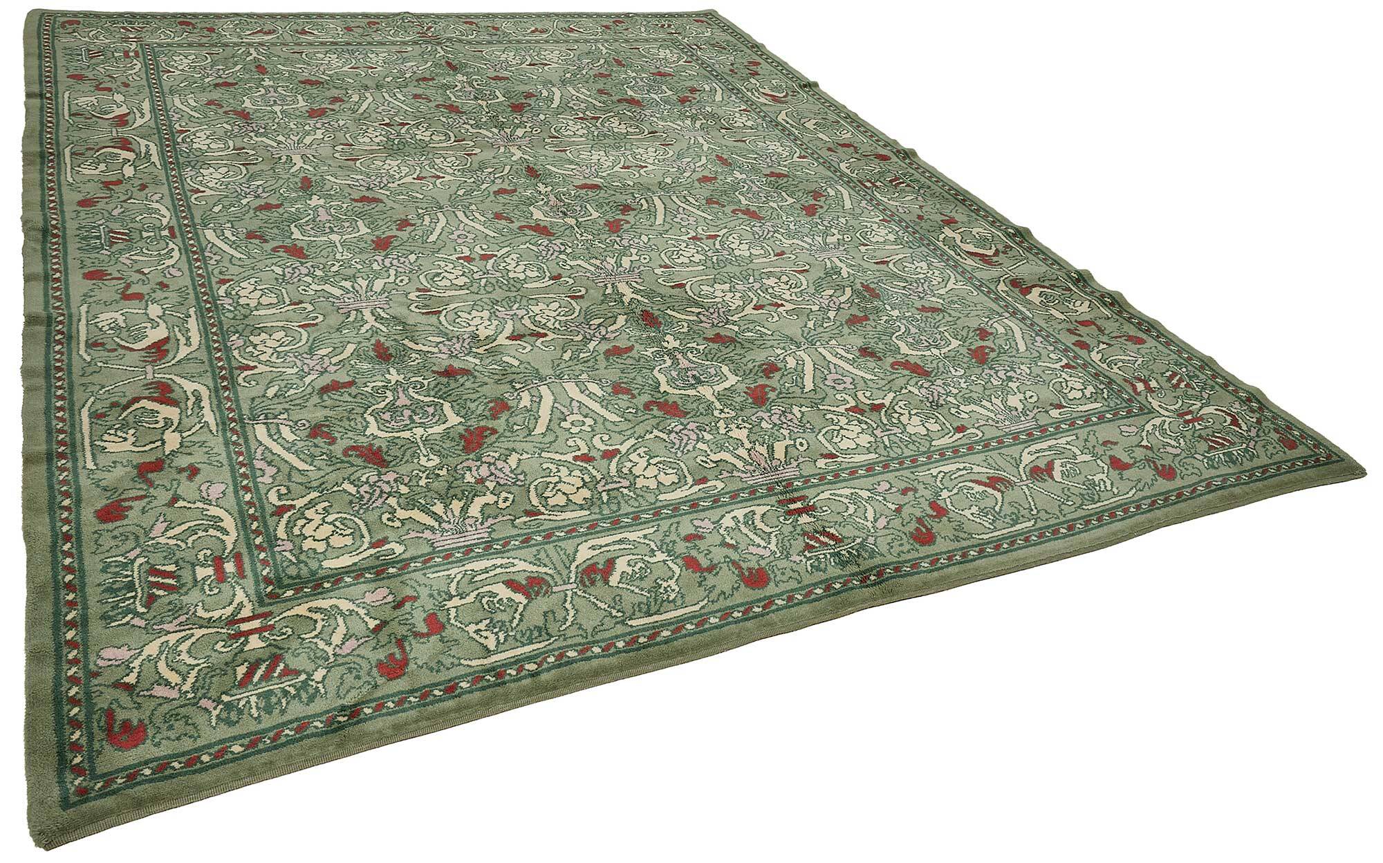 Turkish Handknotted Wool Oushak Rug 275 cm x 347 cm
