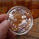 Lot of 10 Luminarc 70's dark amber champagne glasses