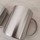 4 Grandes Tasses en inox et son support métallique