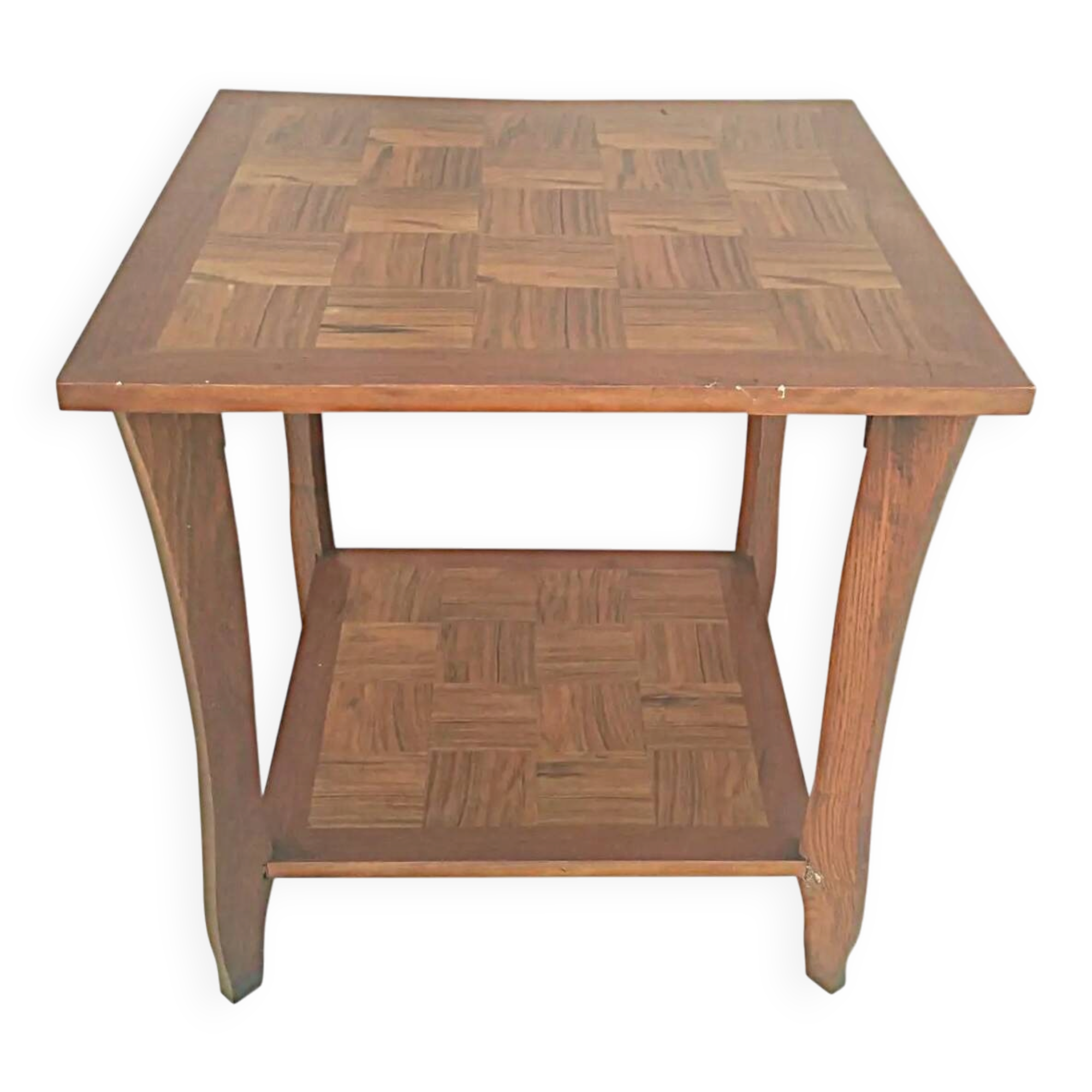 Vintage walnut side table