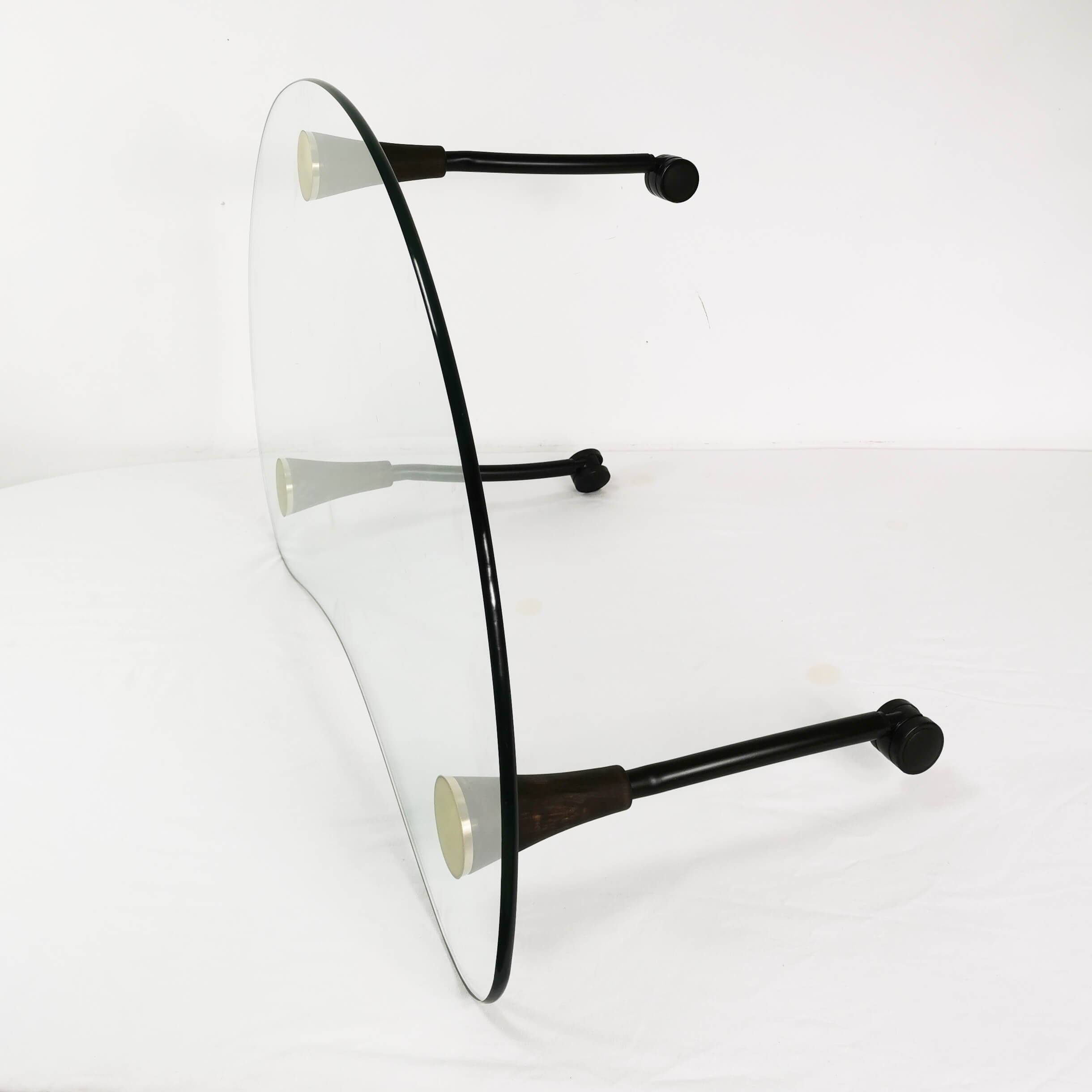 Postmodern, kidney coffee table, Germany, 1980s.