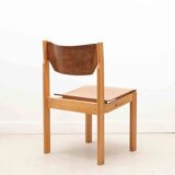 Scandinavian style oak and beech chair