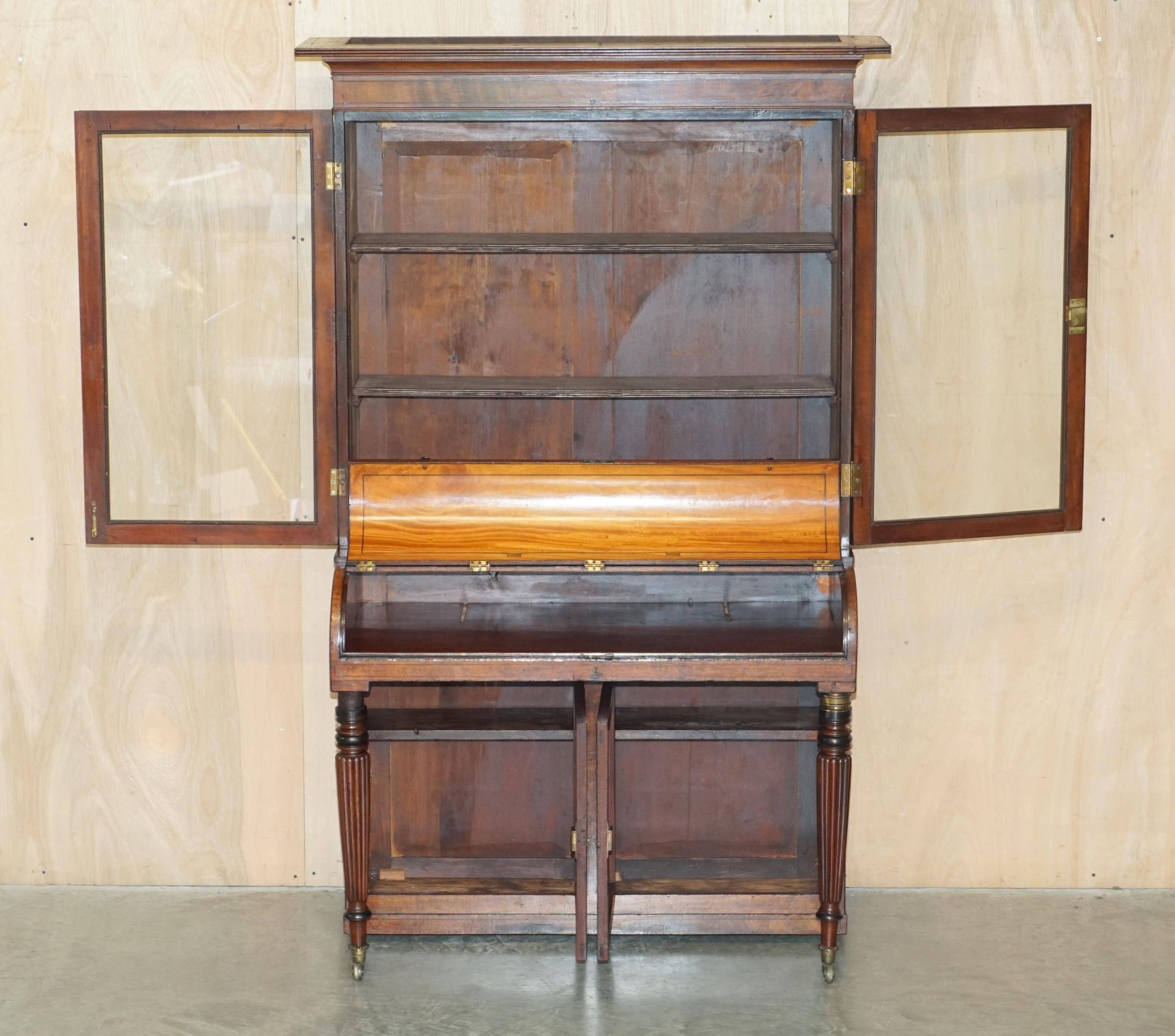 Victorian Scriban Desk in Walnut, 1860