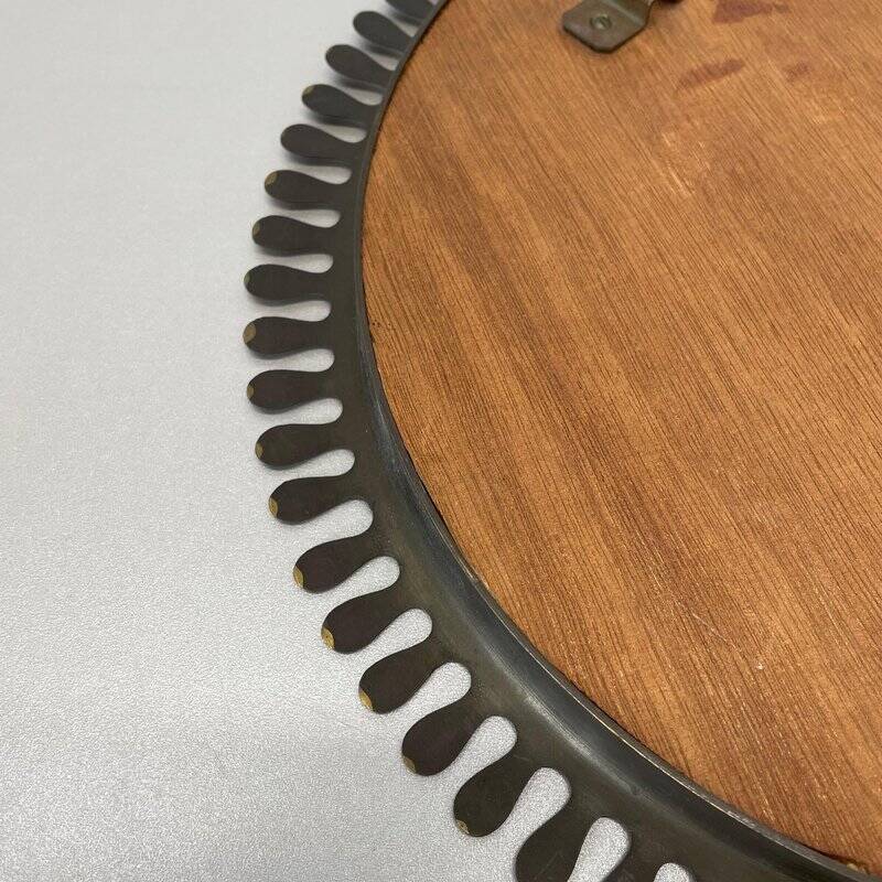 Miroir mural en laiton par Vereinigte Werkstätten, 1950