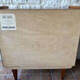 Vintage 60s chest of drawers has 4 drawers edited by Henri Couture