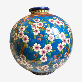 Colonial ball vase la louviere around 1930