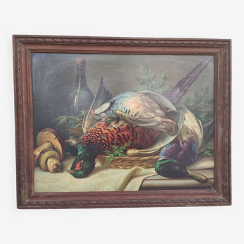 Tableau ancien nature morte