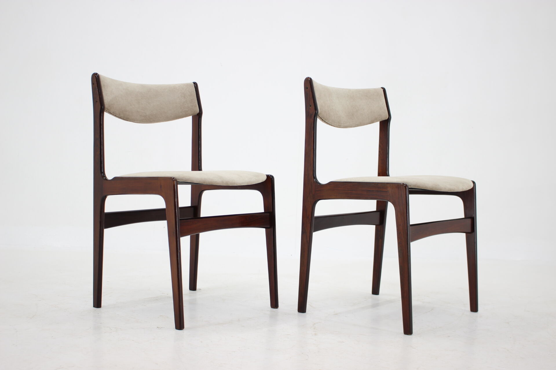 1960s danish palisander dining chairs, set of 6