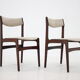 1960s danish palisander dining chairs, set of 6