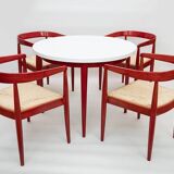 Scandinavian Dining Table with Chairs, 1960s