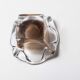 Murano ashtray transparent and smoked flower shape