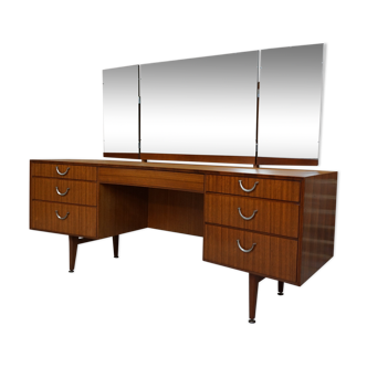 Curved dressing table 50-60s teak
