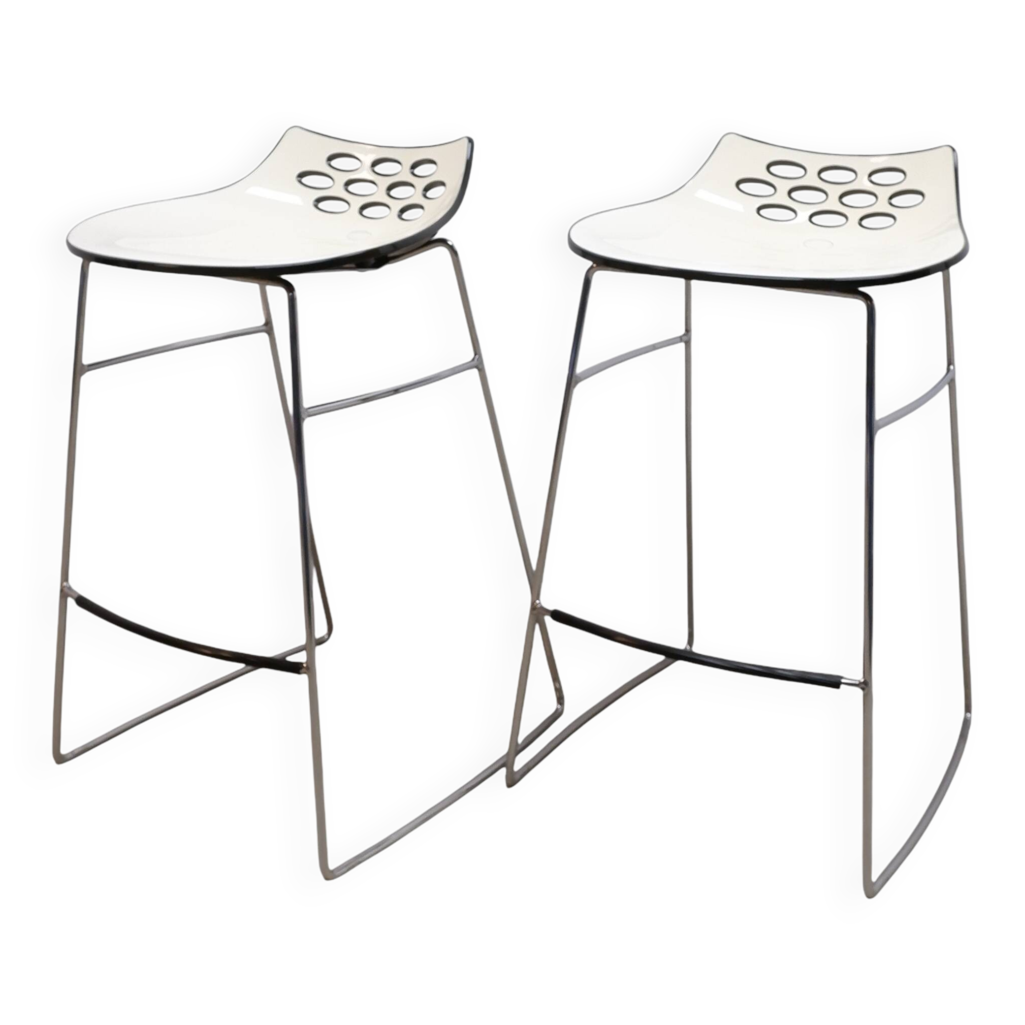 Set of 2 Italian JAM Bar Stools by Calligaris