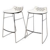 Ensemble de 2 tabourets de bar italiens JAM par Calligaris