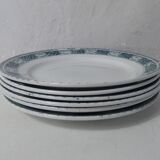 Terre de fer 6 assiettes plates lotus