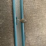 Vintage mirror 1950 gray peacock barber triptych - 22 x 50 cm