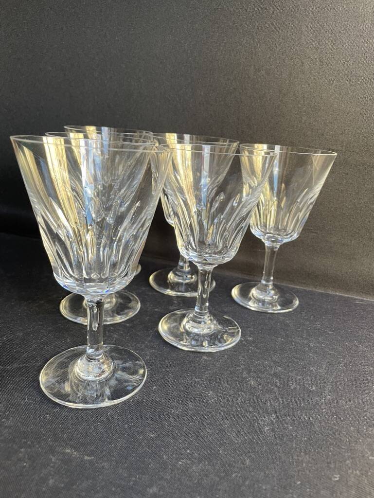6 Baccarat wine glasses Côte d'Azur service - Size n°3 - Stamped