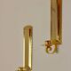 Pair Of Mid Century Style 24K Swedish Brass Sconces by Scandia