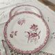 Set of 3 dessert plates from the early 20th century, Sarreguemines, Fontanges model