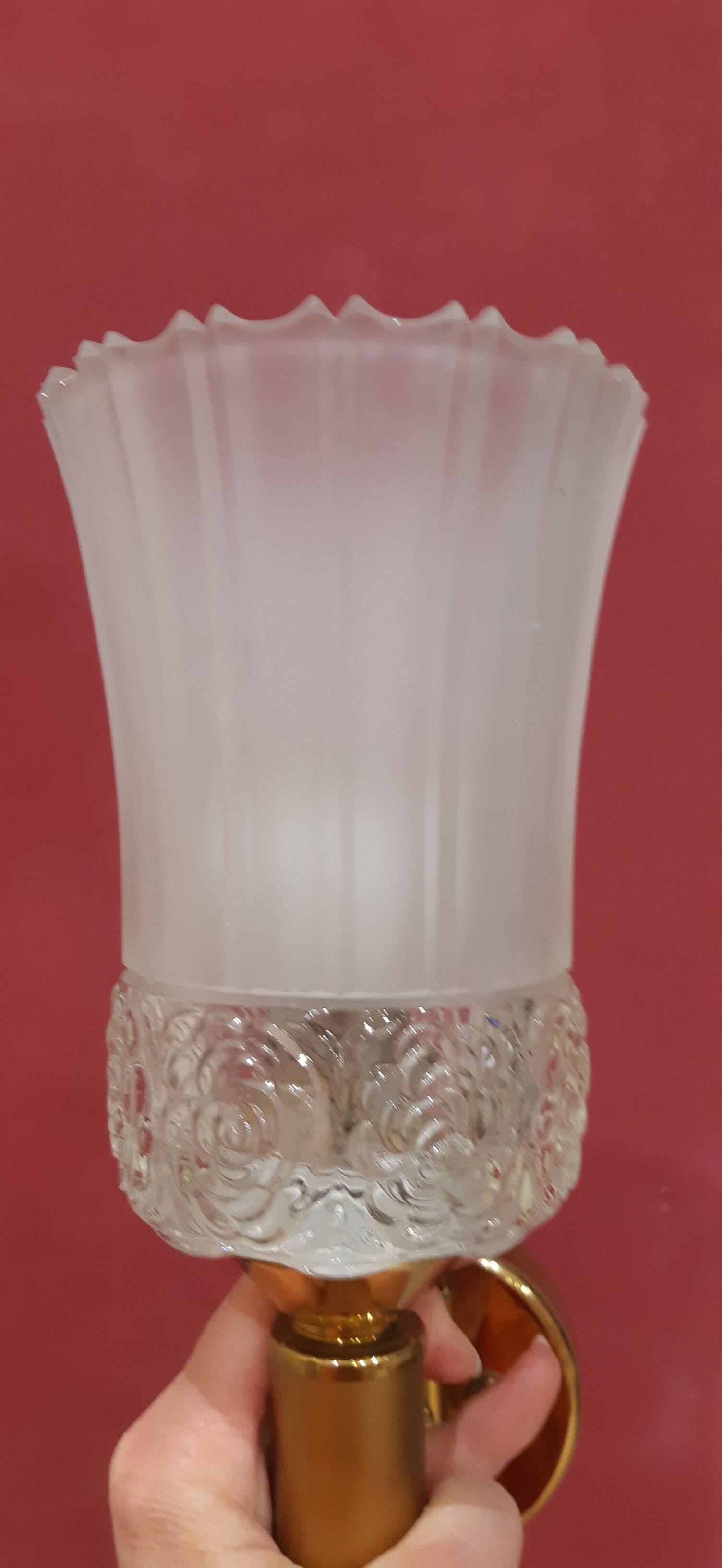 Vintage brass wall light