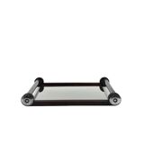 Art Deco wood mirrored tray, France 1930s