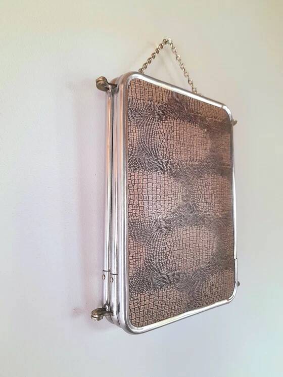 1950s triptych barber's mirror