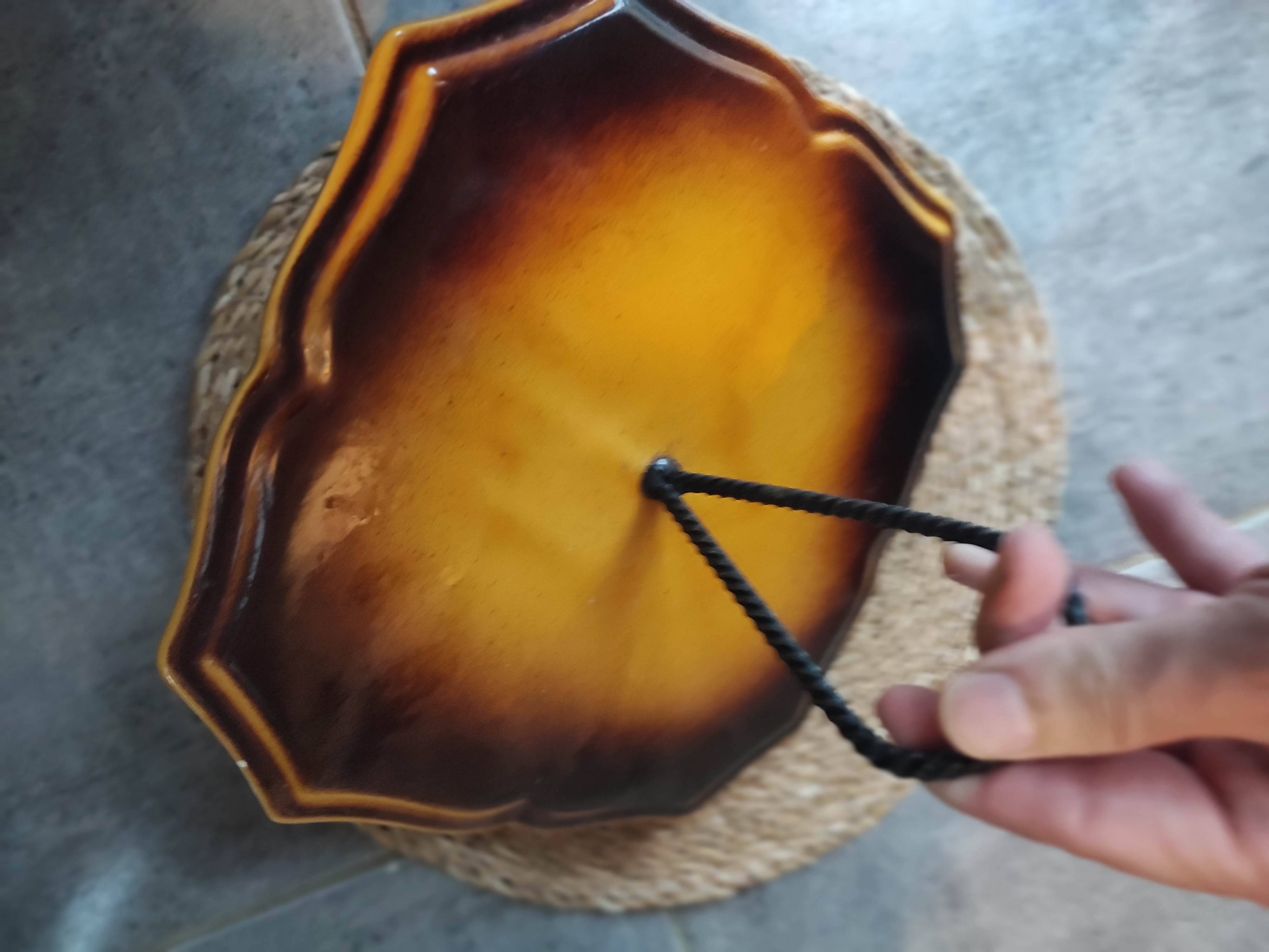 Magnificent cheese platter signed Vallauris