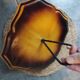 Magnificent cheese platter signed Vallauris