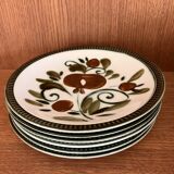 6 flat plates Argenteuil Boch Belgium