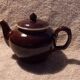 1960s vintage enamelled ceramic teapot