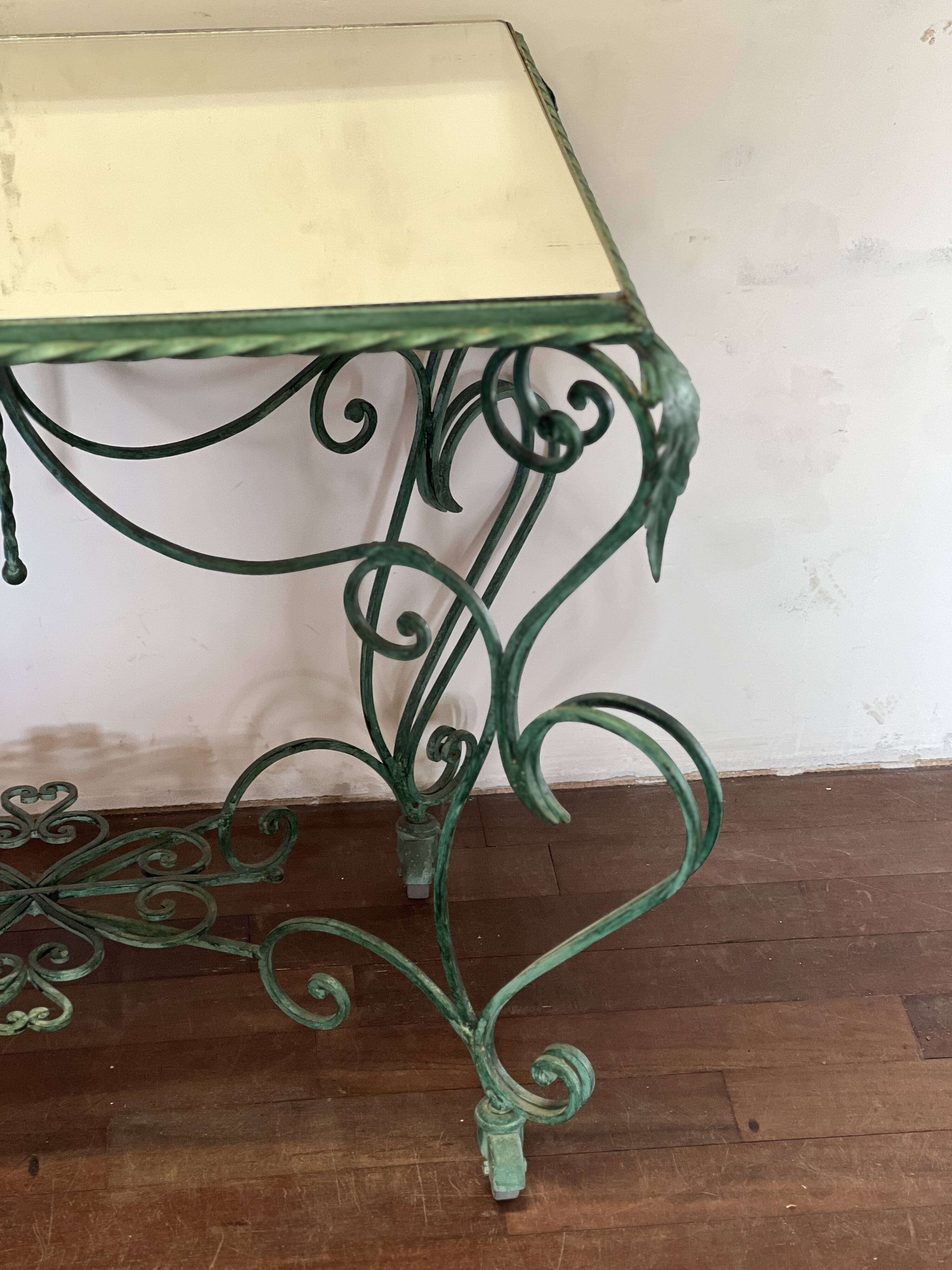50s wrought iron table