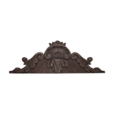 Old pediment in chene
