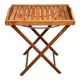 Scandinavian folding serving trolley in solid wood 1980