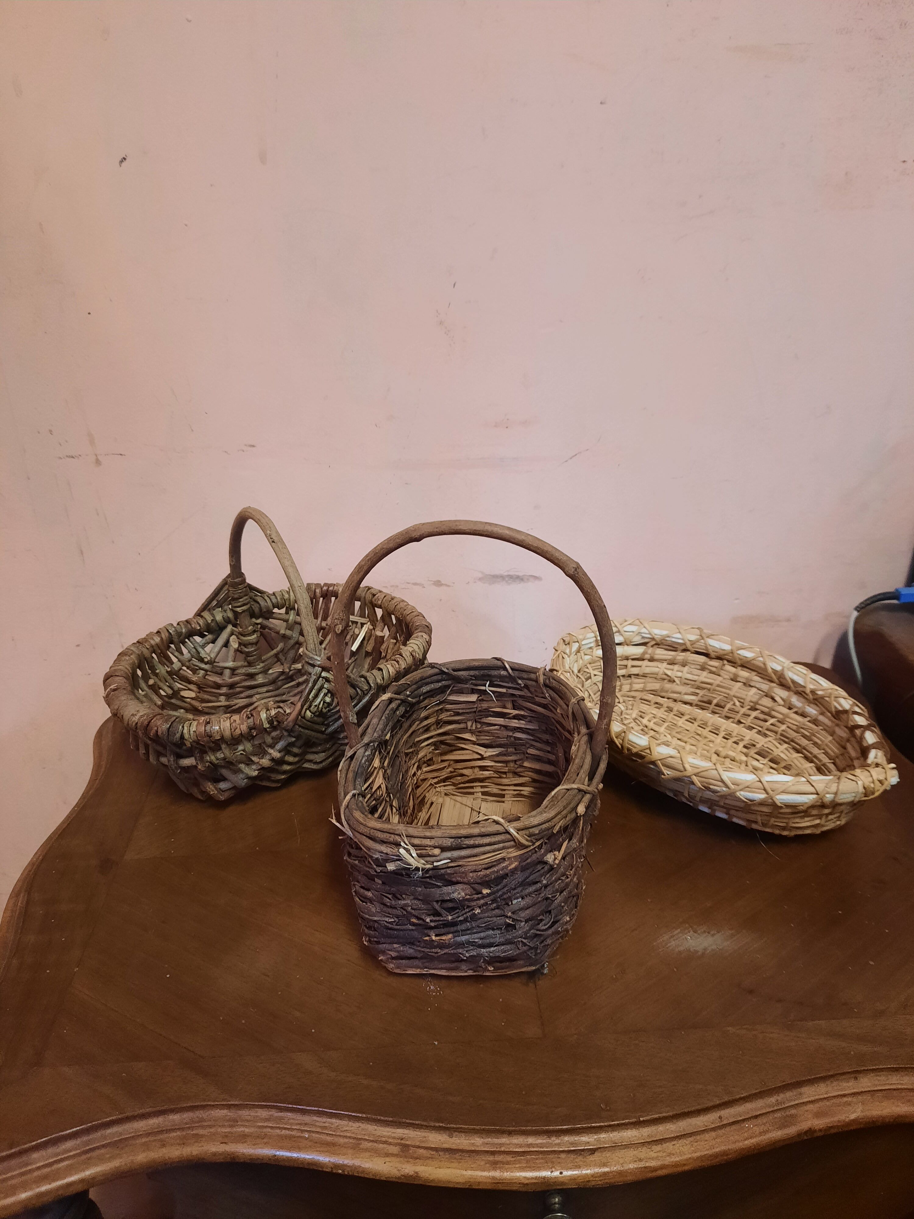 Trio of vintage baskets
